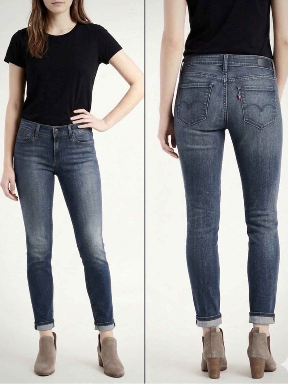 Levi's Low Rise Skinny Jeans Dark Wash 15603-0053 Size 6/28